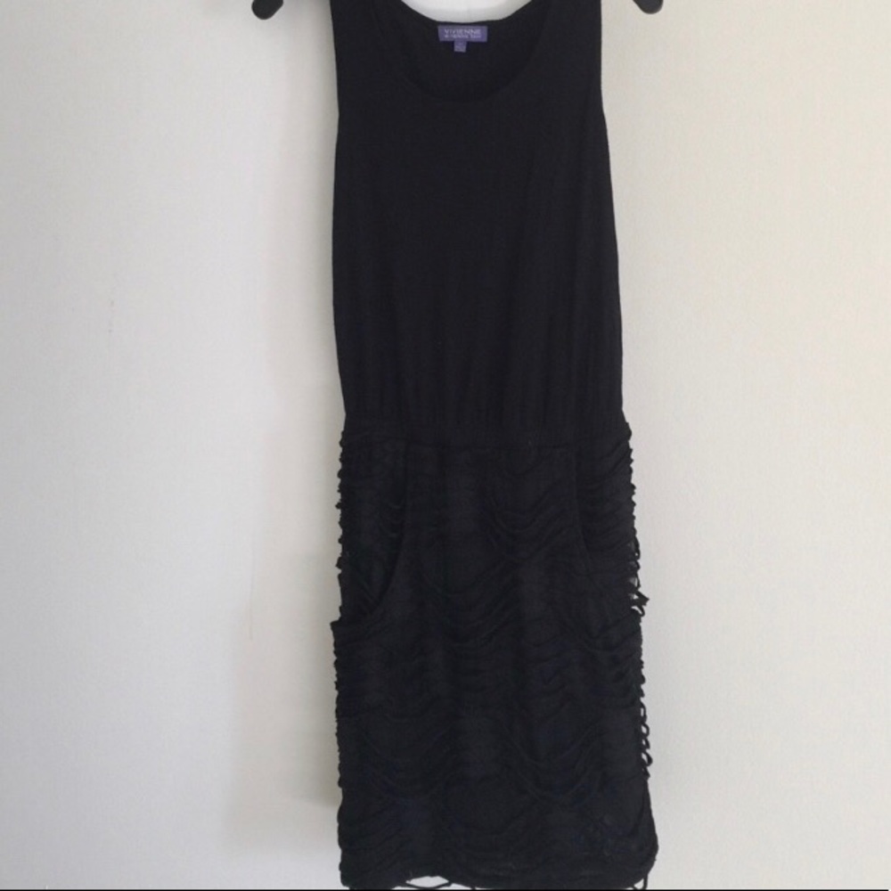 NWOT Vivienne Tam very cool black dress